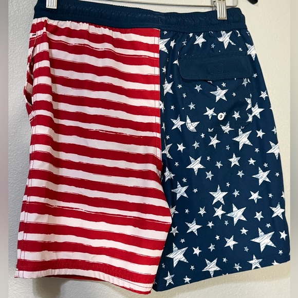 Patriotic Kids Shorts Red White & Blue Stars & Stripes Summer Outfit Size XL - Picture 2 of 5